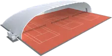 Structure gonflabe Tennis (1, Standard: Blanc)